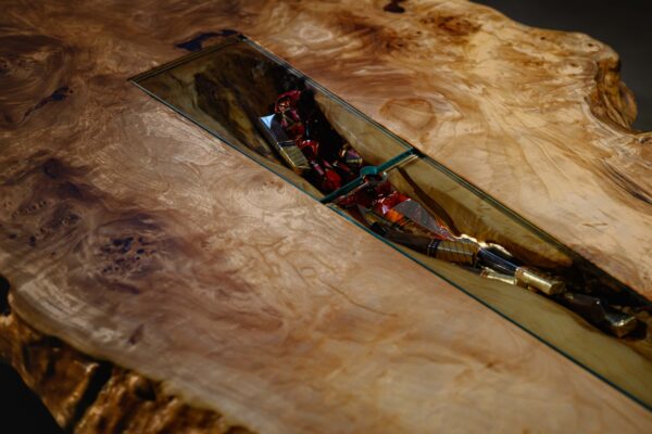 Burr Poplar Live Edge Cofee Table ''CANDYBURR'' - Image 3