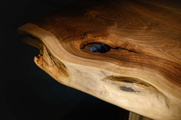 Book matched walnut table ''Dialogue" - Image 5