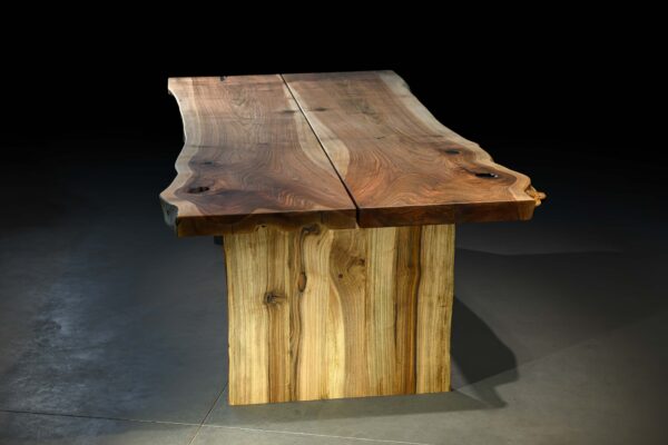Book matched walnut table ''Dialogue" - Image 4