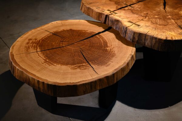 Live edge nesting coffee tables '' Dual Bloom'' - Image 5